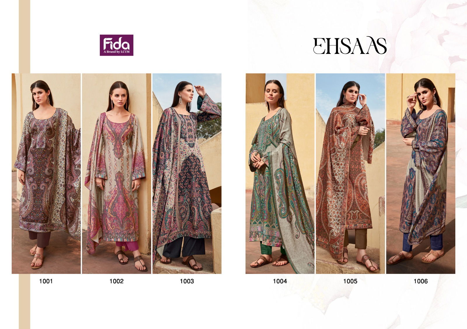 Fida Ehsaas Digital Printed Salwar Suits Catalog
